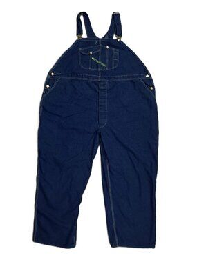 Key Imperial Bib Overall Men 56x28, Tag 56x30 Blue Denim Work Button Fly 272.41
